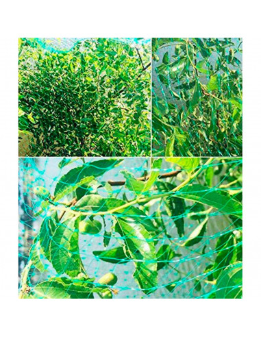 Tradineur - Malla anti pájaros, PE, red de protección contra animales, aves para frutas, plantas, árboles, jardín, huerto, culti
