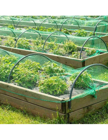 Tradineur - Malla anti pájaros de polietileno, red de protección contra animales, aves para plantas, árboles, jardín, huerto, cu