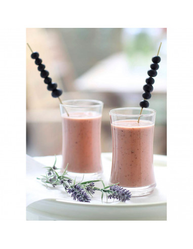 Tradineur - Set de 6 vasos de cristal, modelo Lune, base gruesa, servir cócteles, refrescos, resistentes, aptos para lavavajilla