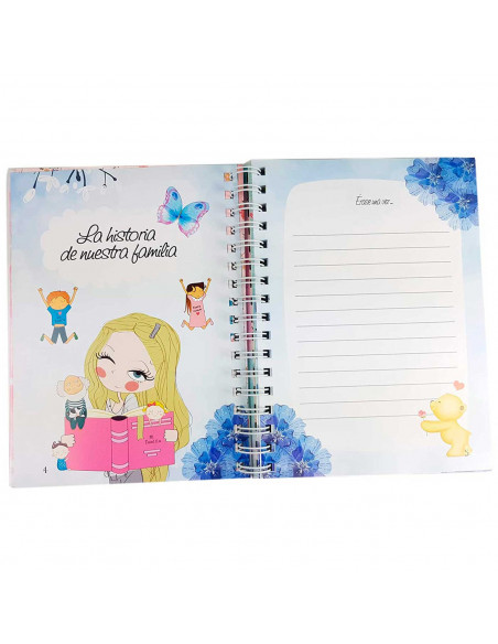 Tradineur - Agenda de mi embarazo, diario embarazada, semana a semana, encuadernación de espiral y tapa dura, recuerdos, 96 pági