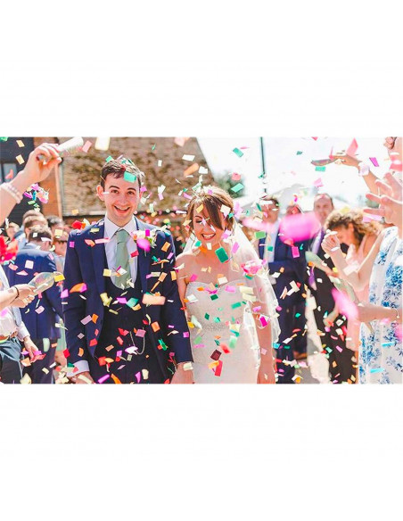 Tradineur - Pack de 12 cucuruchos para boda, conos para rellenar con arroz, pétalos o confeti, ceremonias, fiestas (Blanco, 5 x