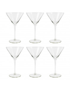 Tradineur - Set de 6 copas de cristal para cócteles, modelo Degustation, bebidas, champán, aptas para lavavajillas, fiestas, cel