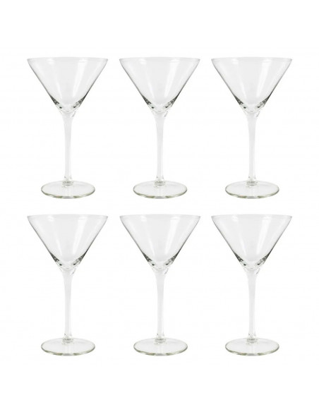 Tradineur - Set de 6 copas de cristal para cócteles, modelo Degustation, bebidas, champán, aptas para lavavajillas, fiestas, cel