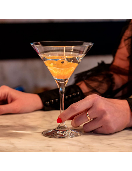 Tradineur - Set de 6 copas de cristal para cócteles, modelo Degustation, bebidas, champán, aptas para lavavajillas, fiestas, cel