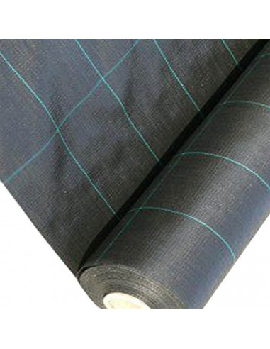 Tradineur - Malla antihierbas, rollo de tela protectora contra malas hierbas, permeable, resistente al desgaste y desgarro, cont