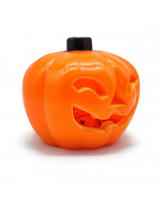 Tradineur - Vela de calabaza LED - Fabricado en plástico - Decoración para Halloween - Iluminación suave y homogénea.