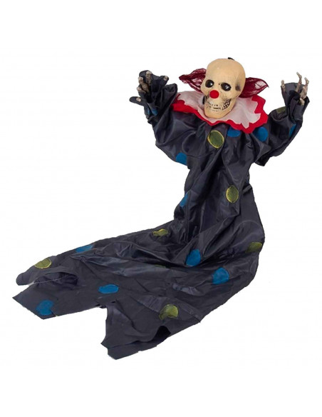 Tradineur - Fantasma de Halloween para colgar con luces LED - Diseño clásico - Decoración y complementación para Halloween - Lon