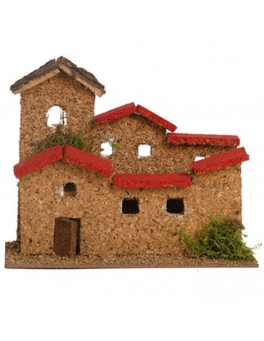 Tradineur - Torre con Fuente de 20 x 16 para belén de Navidad, 4 Modelos Surtidos