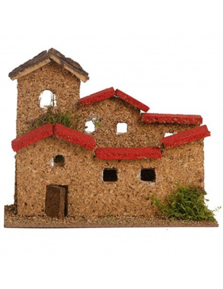 Tradineur - Torre con Fuente de 20 x 16 para belén de Navidad, 4 Modelos Surtidos