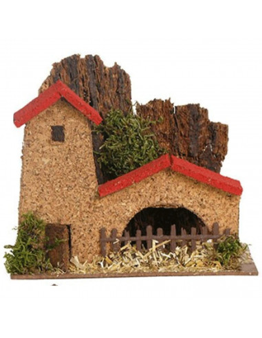 Tradineur - Torre con Fuente de 20 x 16 para belén de Navidad, 4 Modelos Surtidos