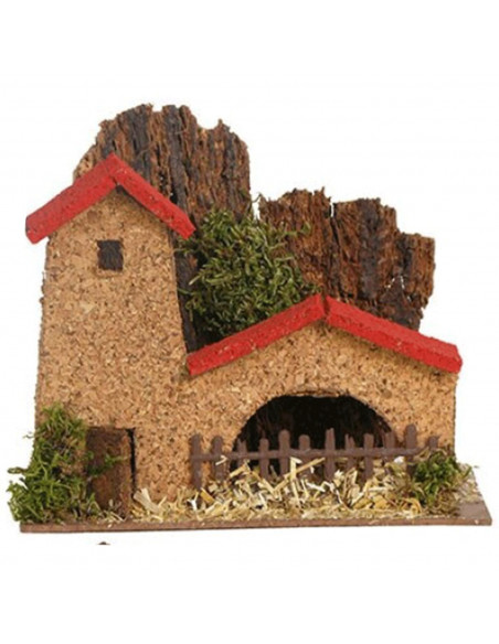 Tradineur - Torre con Fuente de 20 x 16 para belén de Navidad, 4 Modelos Surtidos