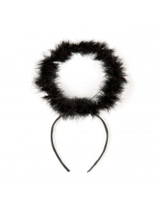 Tradineur - Corona de ángel - Diadema con aro - Complemento para disfraz de carnaval, halloween, cosplay, fiesta, adultos, talla