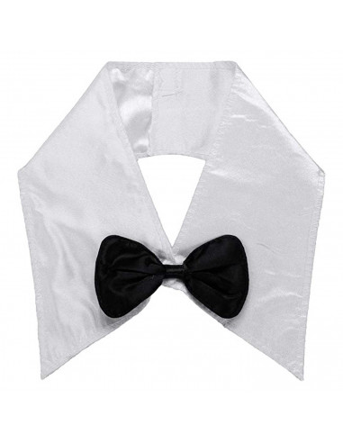 Tradineur - Set 3 piezas de disfraz de conejita - Color blanco y negro, complemento para carnaval, halloween y celebraciones. -