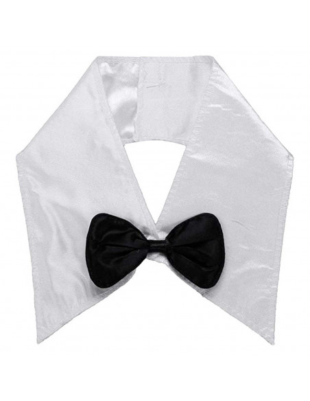 Tradineur - Set 3 piezas de disfraz de conejita - Color blanco y negro, complemento para carnaval, halloween y celebraciones. -