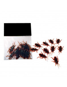 Tradineur - Pack de cucarachas para Halloween - 9 Unidades - Gran diseño - Decoración y accesorio para Halloween - Color Negro 2