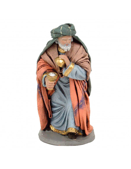 Tradineur - Figura de reyes magos - Fabricación en marmolina - Ideal para belén navideño, figuras decorativas, nacimiento, peseb