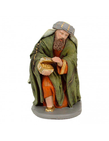 Tradineur - Figura de reyes magos - Fabricación en marmolina - Ideal para belén navideño, figuras decorativas, nacimiento, peseb