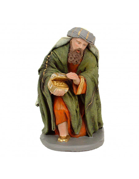 Tradineur - Figura de reyes magos - Fabricación en marmolina - Ideal para belén navideño, figuras decorativas, nacimiento, peseb