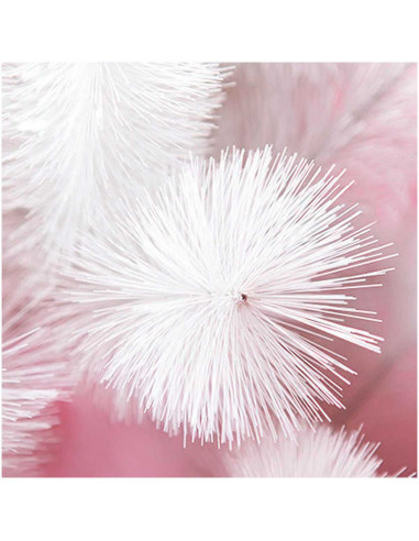 Tradineur - Árbol de navidad - Diseño completamente blanco - Altura de 180 cm - Fácil montaje - Fabricación en PVC, metal revest