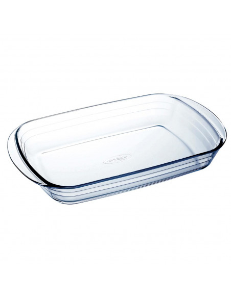 Tradineur - Fuente para horno rectangular - Fabricado en Vidrio - Apto para horno, microondas, congelador y lavavajillas - 2 Lit