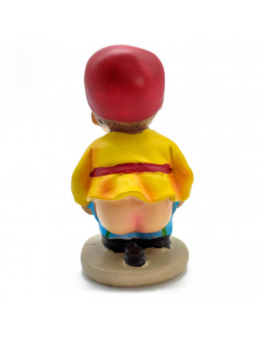 Tradineur - Figura de caganer catalán para Belén - Estilo naïf - Marmolina - Adorno divertido para nacimiento, Navidad, decoraci