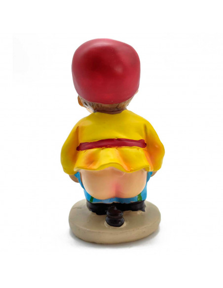 Tradineur - Figura de caganer catalán para Belén - Estilo naïf - Marmolina - Adorno divertido para nacimiento, Navidad, decoraci