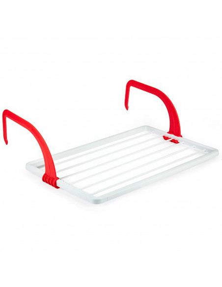 Tradineur - Tendedero plegable de resina para radiador - 3 metros de tendido - Fabricado en España - Soporte para tender ropa (B