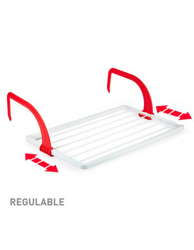 Tradineur - Tendedero plegable de resina para radiador - 3 metros de tendido - Fabricado en España - Soporte para tender ropa (B