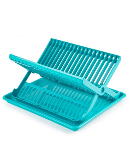 Tradineur - Escurreplatos , organizador de cocina, escurridor con bandeja, bandeja para secado de cuberteria para organización,