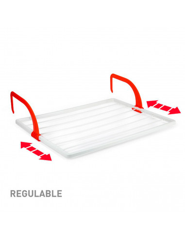 Tradineur - Tendedero plegable para radiador, resina - 4 metros de tendido - Fabricado en España - Soporte para tender ropa (Bla