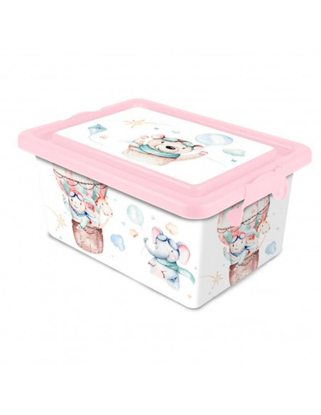 Tradineur  Caja de almacenamiento  Diseño Volar  Capacidad de 13 Litros  Fabricado en España - Contenedor para almacenar jug