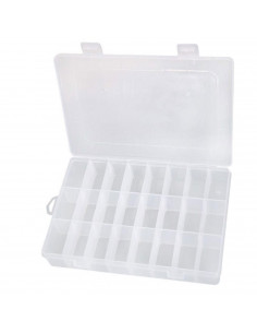 Caja organizadora de plástico, de 3,6 x 19,6 x 13,3 para guardar pequeños productos. Organizador para múltiples artículos con ci