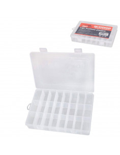 Caja organizadora de plástico, de 3,6 x 19,6 x 13,3 para guardar pequeños productos. Organizador para múltiples artículos con ci 2