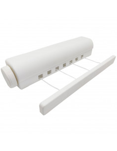 Tradineur - Tendedero extendible de 4 cuerdas, 14,4 metros de superficie de tendido, 3,6 metros por cuerda, soporte para tender 2