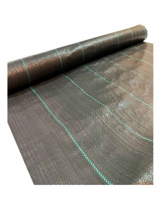 Tradineur - Malla antihierbas, tela protectora contra malas hierbas en rollo, permeable, resistente al desgaste y desgarro, cont