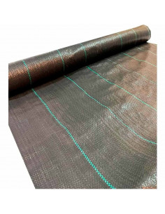 Tradineur - Malla antihierbas, Rollo de Tela Protectora Permeable contra Malas Hierbas, Resistente al Desgaste y desgarro, contr