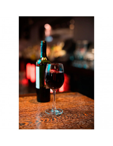 Tradineur - Set de 6 copas de vino de cristal, diseño sofisticado y elegante, aptas para lavavajillas, restaurante, hogar (47 cl