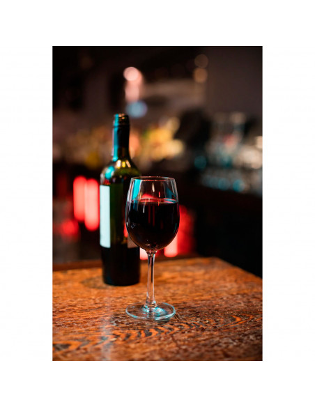 Tradineur - Set de 6 copas de vino de cristal, diseño sofisticado y elegante, aptas para lavavajillas, restaurante, hogar (47 cl