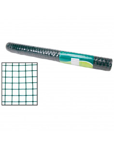 Tradineur - Rollo de malla metálica plastificada, cuadrada, cierre de alambre, valla, cercar jardín, gallinero, finca, alta resi 2