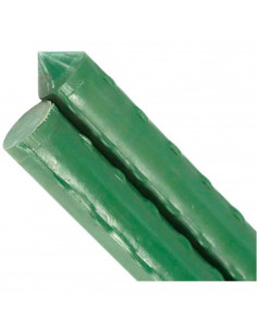 Tradineur - Pack de 12 tutores de acero plastificado para plantas de 1,1 x 120 cm, ideal para el cuidado del jardín. Varillas pa 2