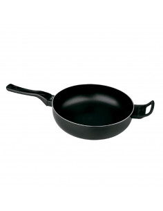 LifeStyle - Sartén profunda antiadherente de inducción rápida 30 cm con asa para todo tipo de fuegos