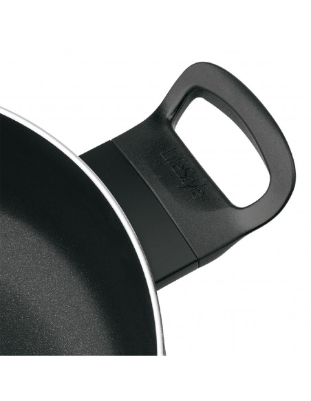 LifeStyle - Sartén profunda antiadherente de inducción rápida 30 cm con asa para todo tipo de fuegos