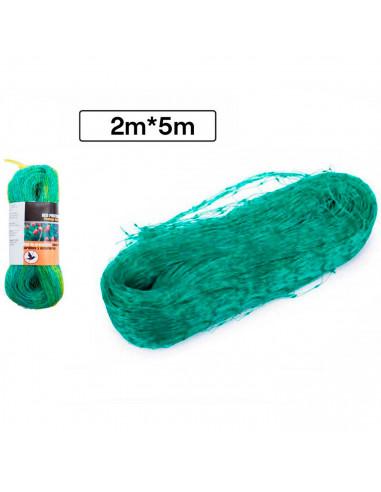 Tradineur - Malla anti pájaros de plástico, red de protección contra animales, aves, proteger frutas, plantas, árboles, jardín,