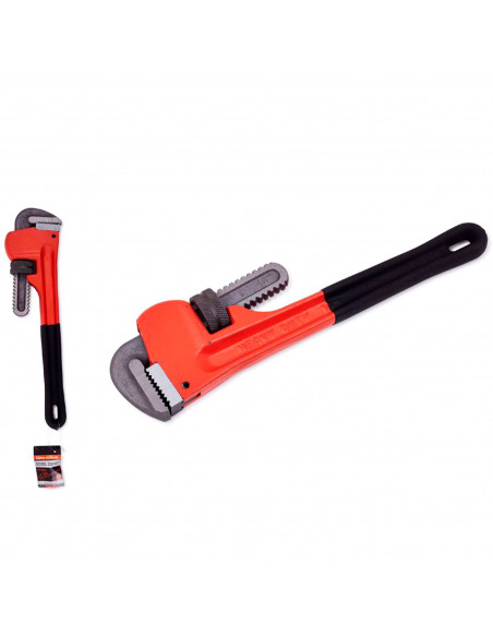 Tradineur - Llave Stillson para tubos, hierro, abertura máx. 65 mm, alta resistencia, heavy duty, fontanería, plomería, reparaci