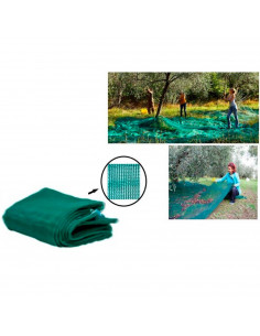 Tradineur - Malla para recogida aceitunas, polietileno de alta densidad, red de recolección de frutos, resistente y duradera, li 2