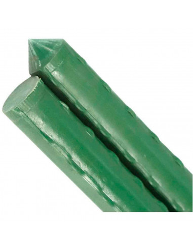 Tradineur - Pack de 12 tutores de acero plastificado para plantas, varillas, guías, estacas para el crecimiento correcto de cult