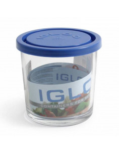 Tarro redondo cristal tapa de plástico, 9,5 x 9,5 cm. Recipiente, bote de vidrio 500 ml para alimentos, apto para lavavajillas,