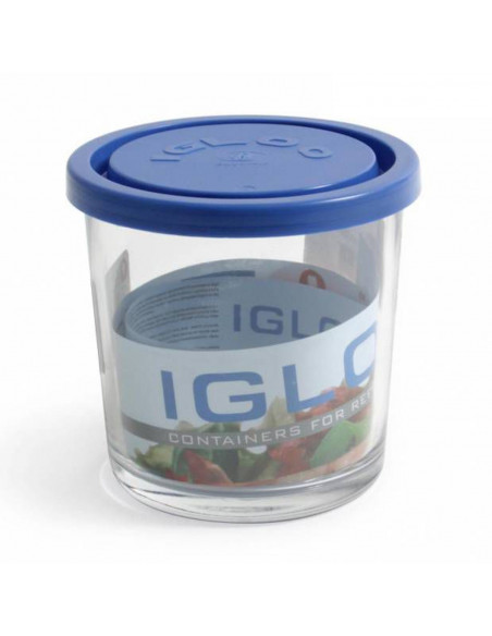 Tarro redondo cristal tapa de plástico, 9,5 x 9,5 cm. Recipiente, bote de vidrio 500 ml para alimentos, apto para lavavajillas,