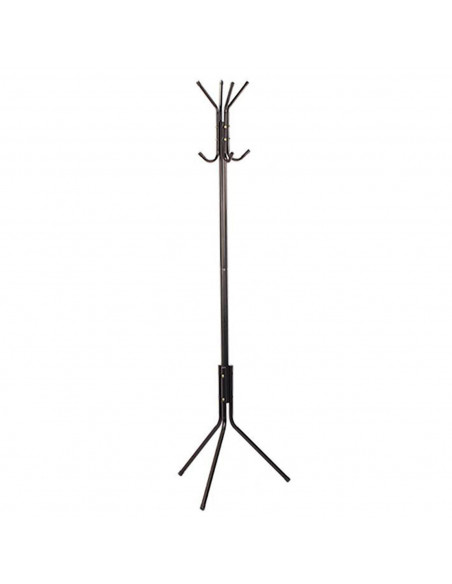 Tradineur - Perchero de pie metálico con 8 ganchos, soporte para abrigos y sombreros, estilo minimalista, para recibidor, salón