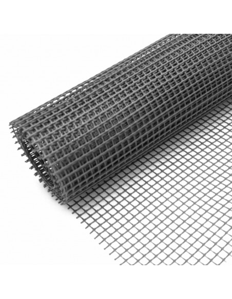 Tradineur - Rollo de malla de plástico Cuadrado, valla, cierre de alambre, cercar jardín, gallinero, finca, alta resistencia (Gr